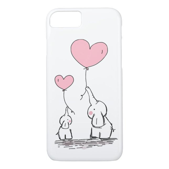 Coques Case-Mate iPhone Amour d'éléphant (Dos)