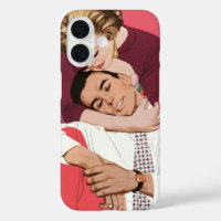 Amour et romance vintage, jeunes mariés en rose