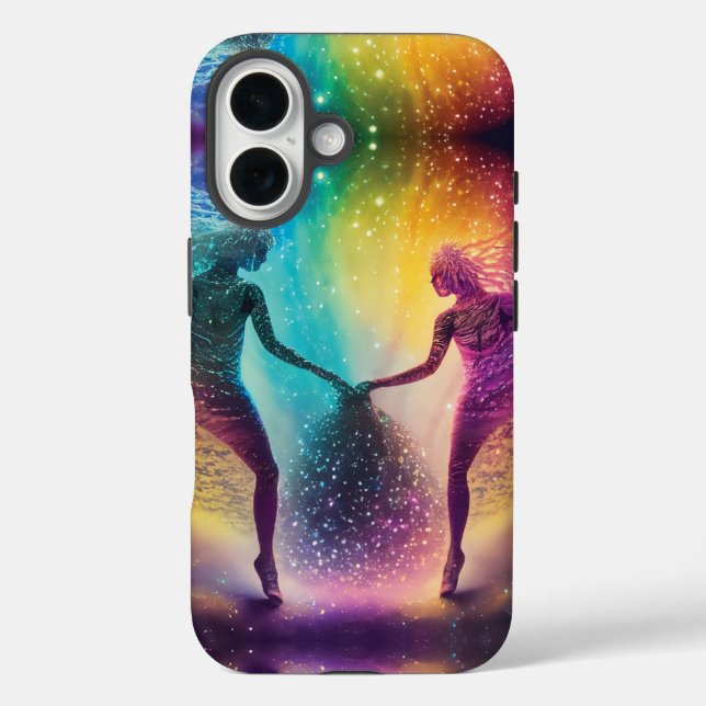 Coques Case-Mate iPhone Amour Nebula Dreams Abstraits Amateurs d'arc-en-ci (Verso)