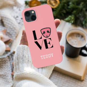 Case-Mate iPhone Case Amour personnalisé avec un nez de chien mignon, ro