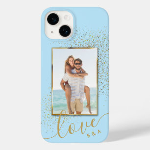 Coque Pour iPhone 14 AMOUR photo personnalisée