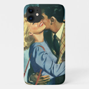 Coque iPhone 11 Amour vintage et romance, Danse de Noël
