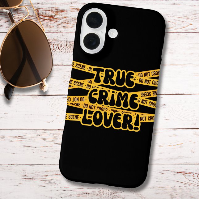 Coques Case-Mate iPhone Amoureux du vrai crime (Créateur téléchargé)