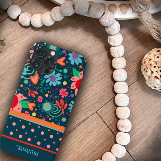 Coques Case-Mate iPhone Amusant Cute tendance Moderne Nom Floral Inspirivi (Créateur téléchargé)