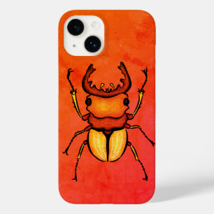 Coque Pour iPhone 14 Amusant de coléoptère orange - Plaisir de l'amoure