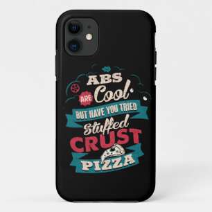 Coque iPhone 11 Amusant Humour d'entraînement, Abs vs Pizza, Gross