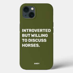 Case-Mate iPhone Case Amusant Introverted Mais Prêt À Discuter De Chevau