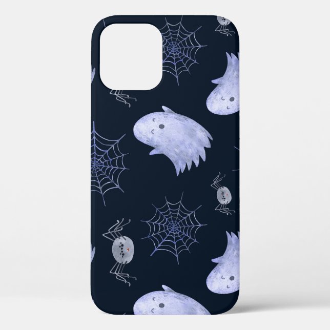 Coques Case-Mate iPhone Amusant Motif d'Halloween Spider Fantôme. (Verso)