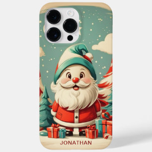 Coque Pour Pour iPhone 14 Pro Max Amusant Noël Vintage Père Noël