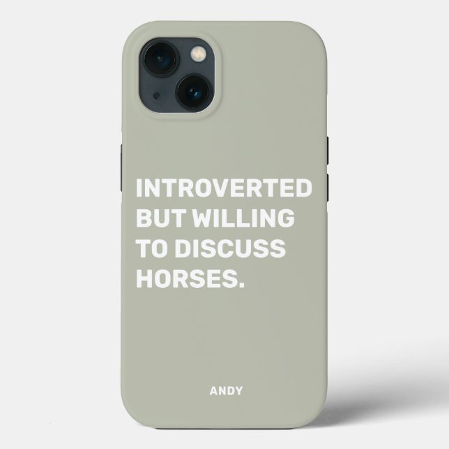 Coques Case-Mate iPhone Amusant Présenté Mais Prêt À Discuter Des Chevaux (Verso)