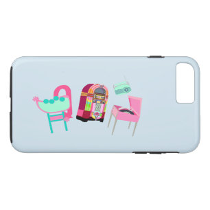 Coque iPhone 7 Plus Amusants Cinquante Musique Temps Rétro Cartographi