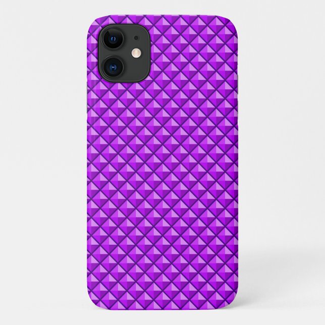 Coques Case-Mate iPhone Amythyst purple, enamel look, étudiant ded grid (Dos)