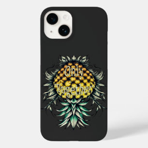Coque Pour iPhone 14 Ananas à l'envers seulement ensemble deux