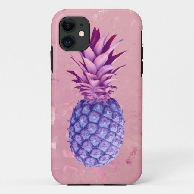 Coques Case-Mate iPhone Ananas à Parties scintillant rose Lilac (Dos)
