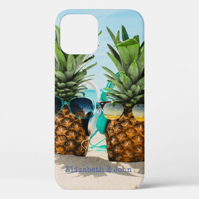 Coques Case-Mate iPhone Ananas Cool de plage adorable (Verso)