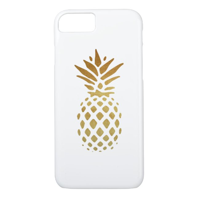 Coques Case-Mate iPhone Ananas d'or, fruit en or (Dos)
