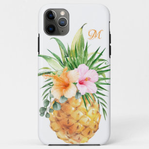Case-Mate iPhone Case Ananas floral et Hibiscus à base de fruits avec Mo