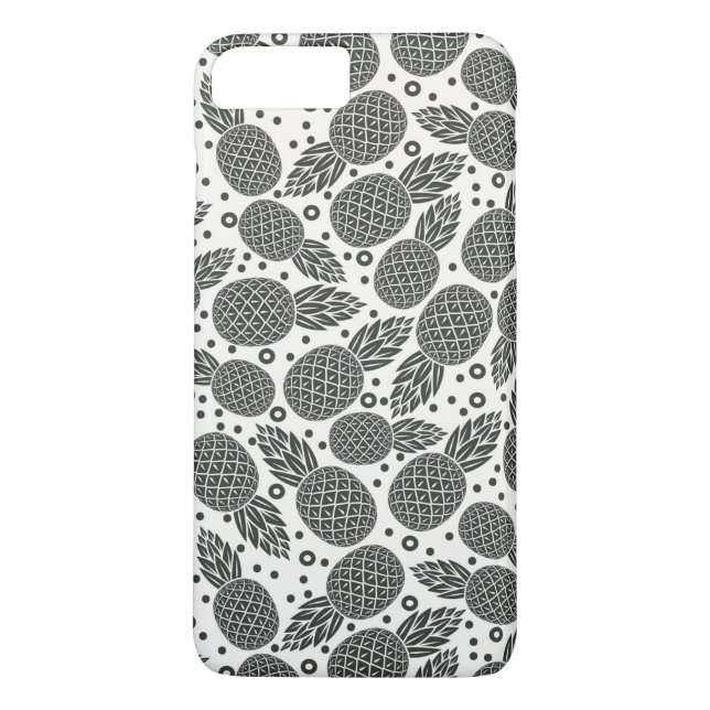 Coques Case-Mate iPhone Ananas monochrome (Dos)