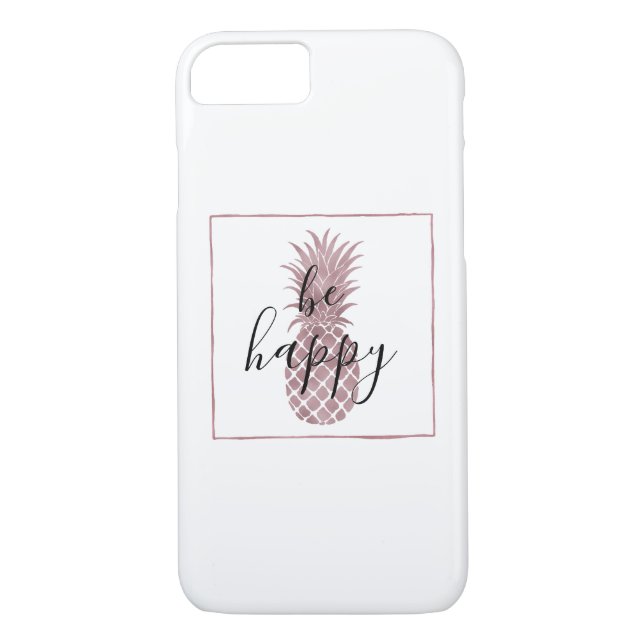 Coques Case-Mate iPhone Ananas rose d'or (Dos)