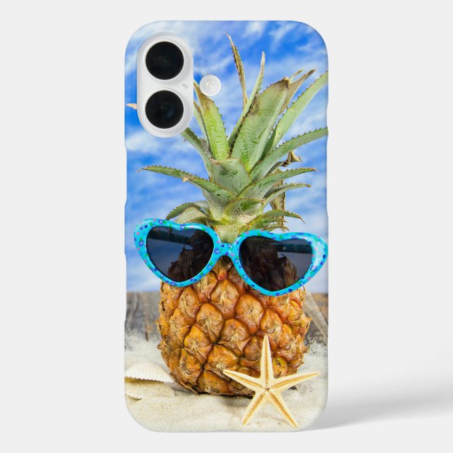 Coques Case-Mate iPhone ananas tropical en lunettes de soleil (Verso)