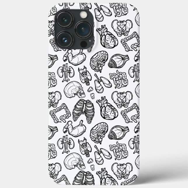 Coques Case-Mate iPhone Anatomie humaine Bizarre Science Bio Skull Hallowe (Verso)
