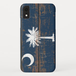 Case-Mate iPhone Case Ancien drapeau en bois de la Caroline du Sud