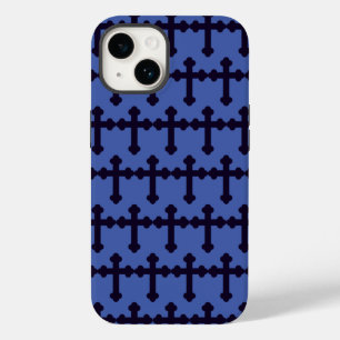 Coque Pour iPhone 14 Ancienne croix chrétienne violette