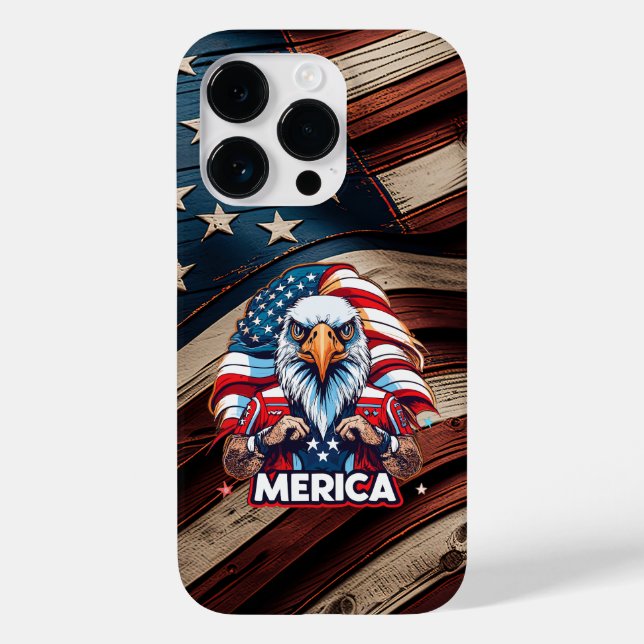 Coques Case-Mate iPhone Anciens Combattants Drapeau américain Merica Aigle (Verso)