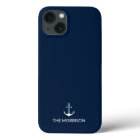 Ancrage nautique Custom Boat Name marine bleu blan