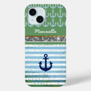 Coque Pour iPhone 15 Ancrage nautique iPhone-6 personnalisé