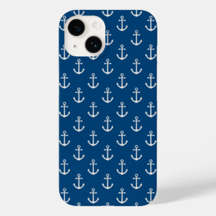 Coque Pour iPhone 14 Ancre bleu marine