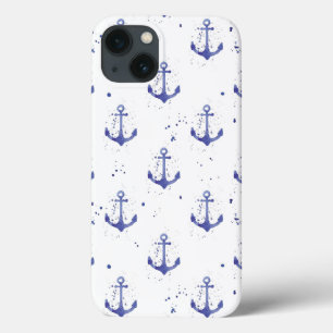 Etui iPhone 13 Ancre d'aquarelle Motif 2