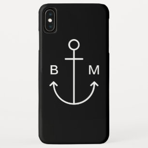 Case-Mate iPhone Case Ancre de bateau monogramme nautique
