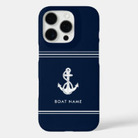 Ancre de bateau nautique et nom personnalisé