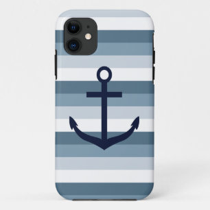 Coque Case-Mate Pour iPhone Ancre des rayures nautiques