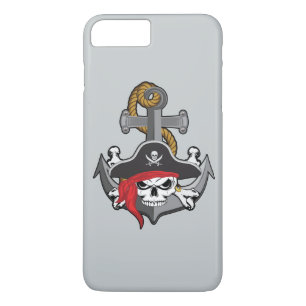 Coques Pour iPhone Ancre du crâne pirate