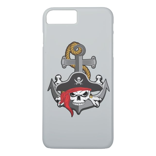 Coques Case-Mate iPhone Ancre du crâne pirate (Dos)
