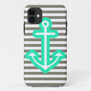 Coques Pour iPhone Ancre en bon état nautique grise