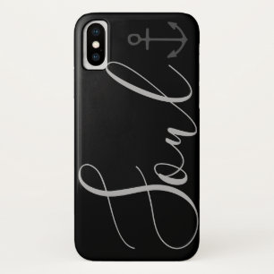 Case-Mate iPhone Case Ancre nautique + type SOUL gris