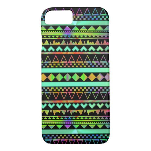 Coques Case-Mate iPhone Andes Aztec Tribal Native Cravate géométrique Die  (Dos)