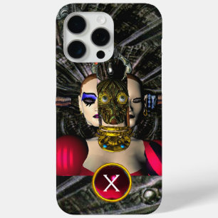 Coque iPhone 15 Pro Max ANDROID XENIA SPACESHIP PILOTE, Gem Monogram Sci f