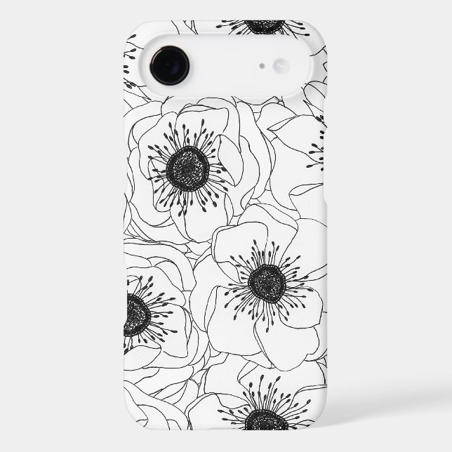 Coques Case-Mate iPhone Anémones blanches (Verso)