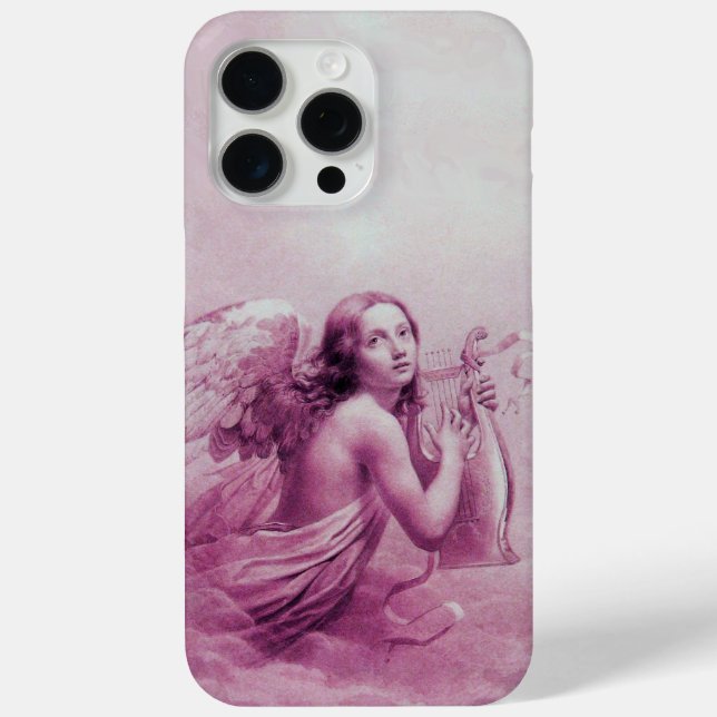 Coques Case-Mate iPhone ANGE JOUER LYRA SUR LES NUAGES roses (Verso)