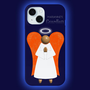 Coque Pour iPhone 15 Angel Brown, Ange Gardien