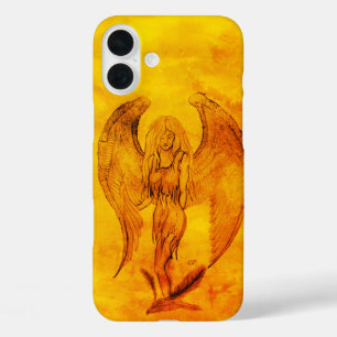 Coques iPhone 16 Plus Angel en style tatouage