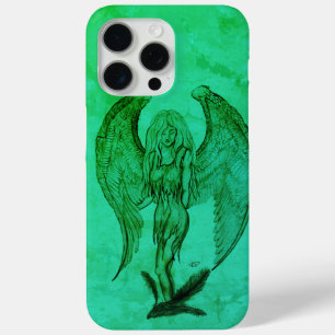 Coque iPhone 15 Pro Max Angel en style tatouage