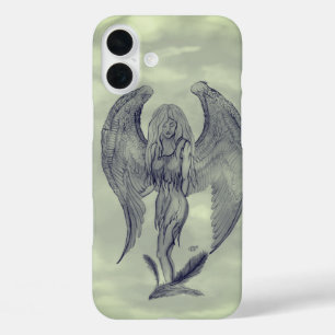Coques iPhone 16 Plus Angel en style tatouage