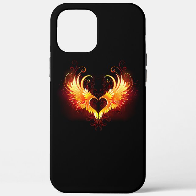 Coques Case-Mate iPhone Angel Fire Heart with Wings (Verso)