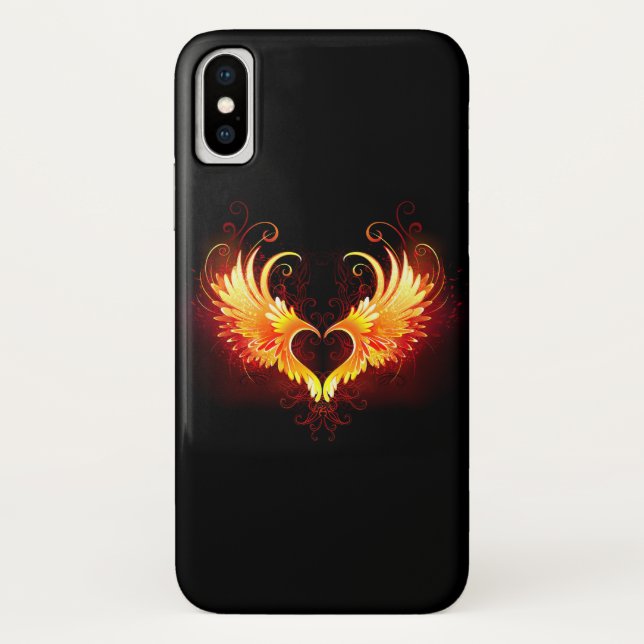 Coques Case-Mate iPhone Angel Fire Heart with Wings (Dos)