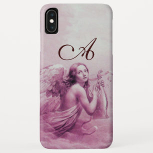 Case-Mate iPhone Case ANGEL JOUER LYRA SUR LES NUAGES rose monogramme